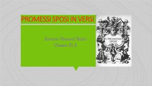 Poesia Sui Promessi Sposi