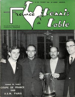 1969 02 235 FRANCE TENNIS DE TABLE