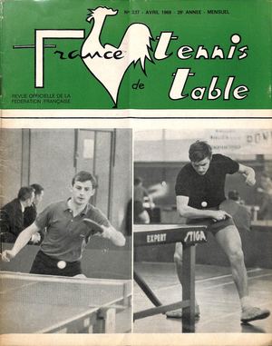 1969 04 237 FRANCE TENNIS DE TABLE