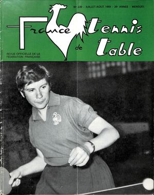 1969 07 08 239 FRANCE TENNIS DE TABLE