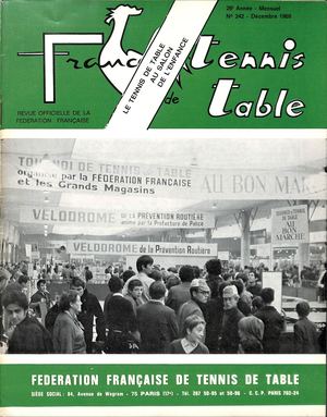 1969 12 242 FRANCE TENNIS DE TABLE