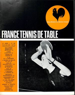 1970 02 244 FRANCE TENNIS DE TABLE