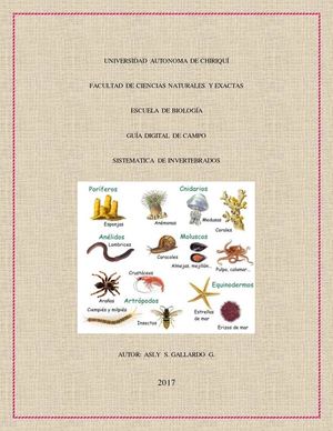 Guía Digital De Campo De Invertebrados