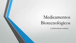 medicamentos biotecnologicos