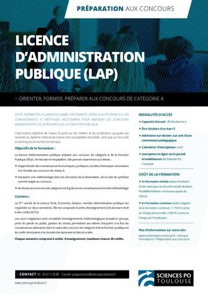 Licence d'administration publique