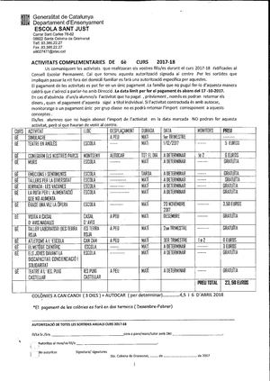 Activitats Complementàries 6è