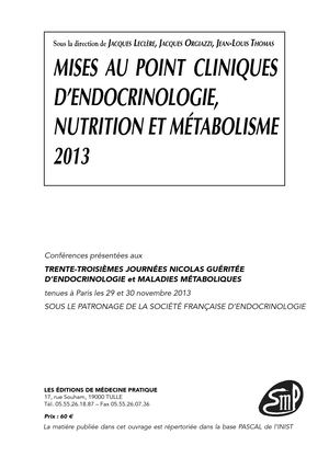 Livre Endocrinologie Nicolas Gueritee Edition 2013