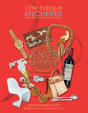 VENTE DE NOËL : BIJOUX - MODE - MOBILIER & TABLEAUX DU XXe SIECLE - Samedi 02 décembre 2017 à 14:00