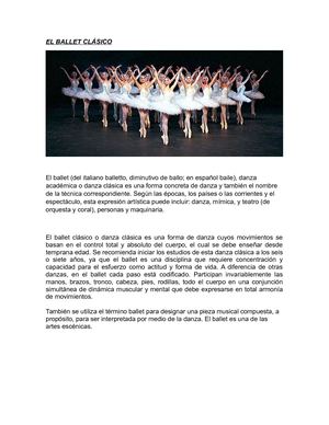El Ballet Clásico