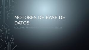 Motores De Base De Datos