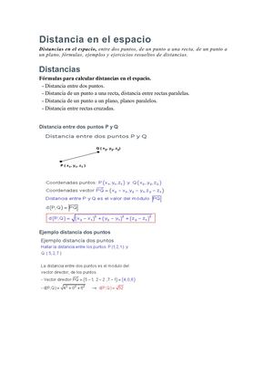 Cuadernillo Distancia En El Espacio