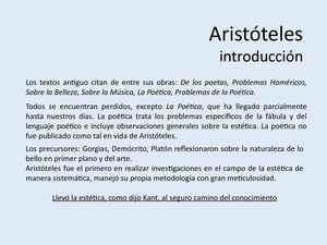 Aristóteles Introducción