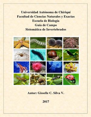 Guia De Campo Invertebrado Gisselle C. Silva Valdes 2017
