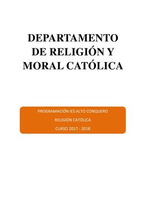 Programación Definitiva Alto Conquero 2017 2018 Religión