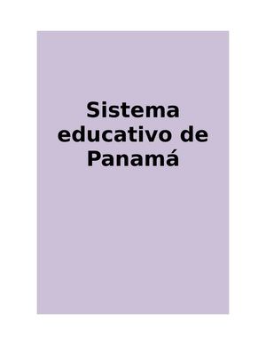 Sistema Educativo De Panamá