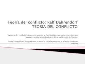 Teoría Del Conflicto