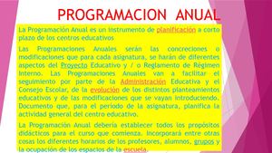 matriz de programacion anual