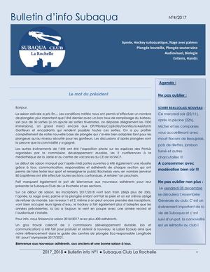 Bulletin Info 2017 2018 N°1