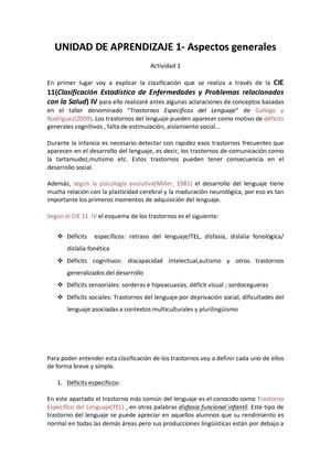 Trastornos Del Lenguaje