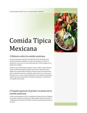 Comida típica mexicana