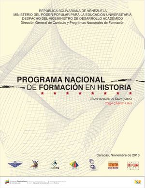 Plan Nacional De Formación En Historia 2013
