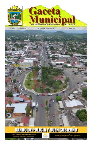 Gaceta Municipal 005 Bando Policia Buen Gobierno Imp