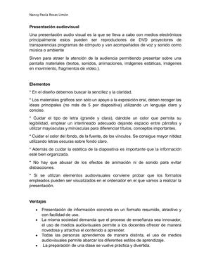 Presentación Audiovisual