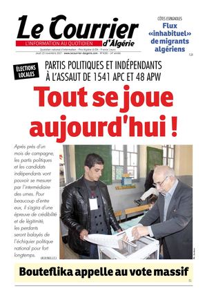 Le Courrier D'Algérie Du Jeudi 23 Novembre 2017