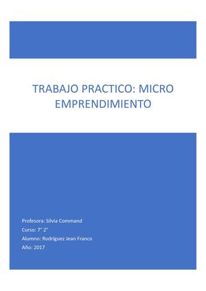 Trabajo Microemprendimiento