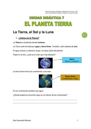 Unidad Planeta Tierra