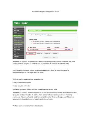 Procedimiento Para Configuración Rauter