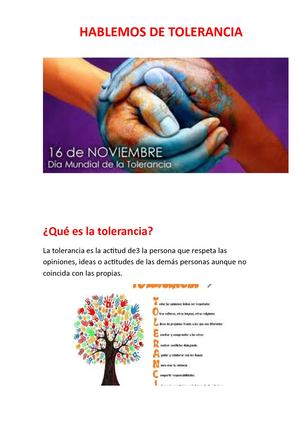 Qué Es La Tolerancia