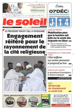 EDITION DU 23 NOVEMBRE 2017