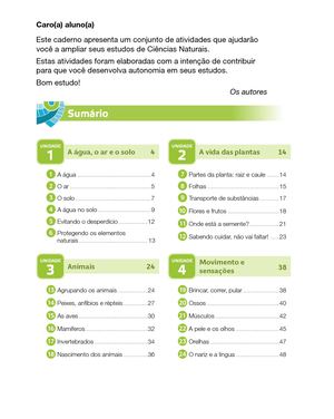 Projeto Presente - Ciências Naturais - 3º ano