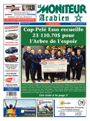 Moniteur Acadien 22 Novembre