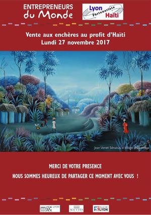 Catalogue des oeuvres - Vente aux enchères du lundi 27 novembre 2017 au profit d'Haïti