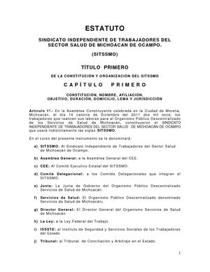 Calameo Estatuto Finalizado Sitssmo