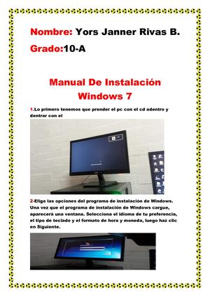 Manual Instalacion Windows 7