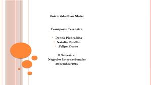 Historia transporte terrestre