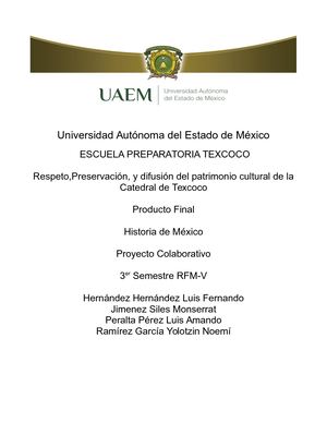 Revista La Catedral De Texcoco