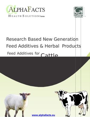 Animal health product manufacturer, Herbal / organic veterinary products