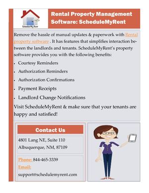 Rental Property Management Software: ScheduleMyRent