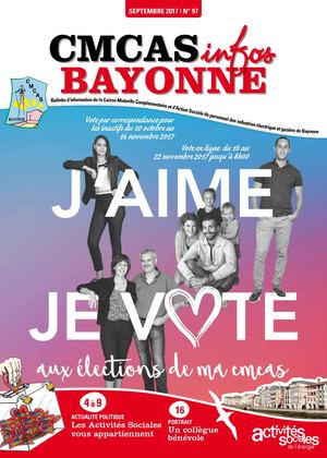 CMCAS Infos n°97 Septembre 2017