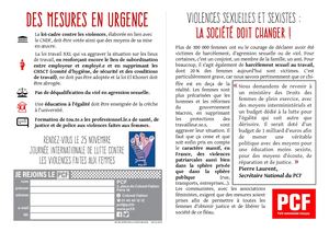 Violences sexuelles et sexistes : la société doit changer