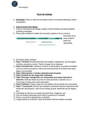 8°guía Informe Análisis Encuesta
