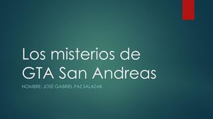 Los Misterios De Gta San Andreas