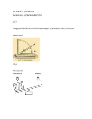 avances tecnológicos de la edad antigua