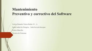 Mantenimiento Preventivo Y Correctivo
