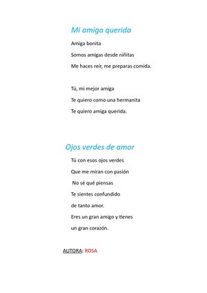 Mi Amiga Querida Rosa