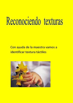 Identificar Textura Táctiles y visuales